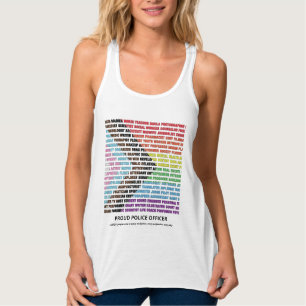 Pride LGBT Diversity Rainbow Word Cloud Custom  Tank Top