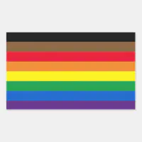 Inclusive Pride Flag Rainbow Sticker