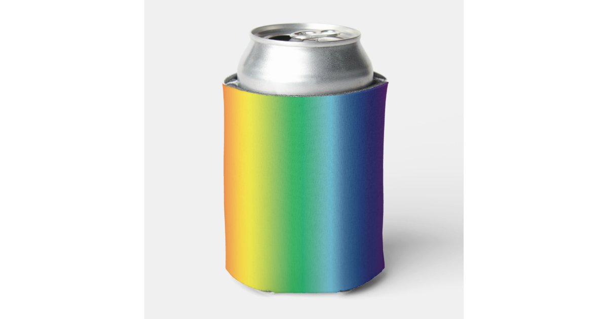 Pride lgbt lgbtq lgbtqia rainbow flag colors can cooler | Zazzle