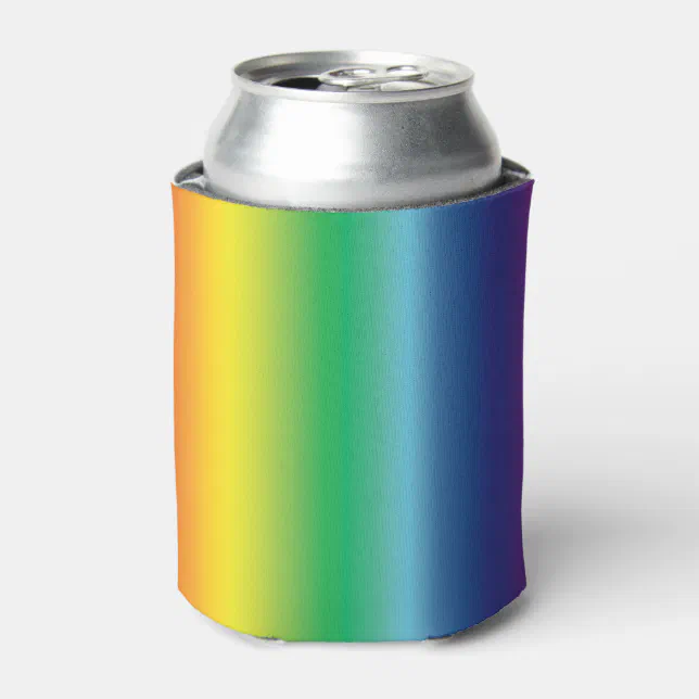 Pride lgbt lgbtq lgbtqia rainbow flag colors can cooler | Zazzle