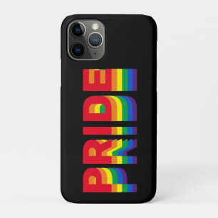 Pride lgbt lgbtq queer gay rainbow black iPhone 11 pro case