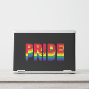 Pride lgbt lgbtq queer gay rainbow colors black HP laptop skin