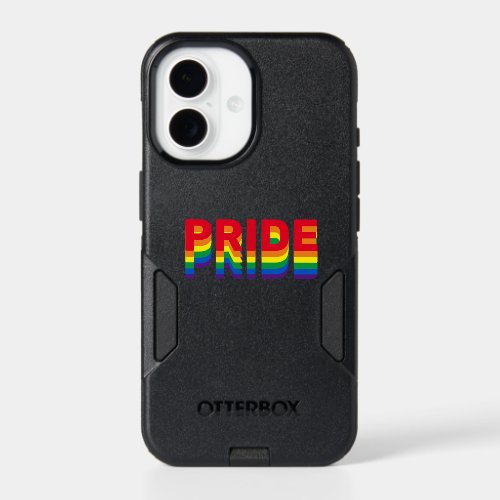 Pride lgbt lgbtq queer gay rainbow colors black iPhone 17 case