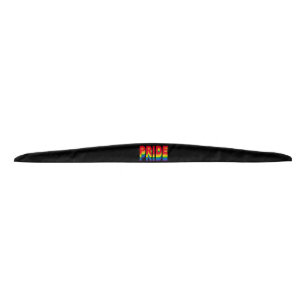 Pride lgbt lgbtq queer gay rainbow colors black tie headband