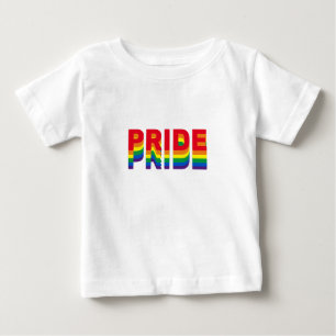 Pride lgbt lgbtq queer gay rainbow colors cool baby T-Shirt