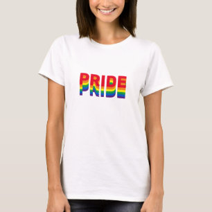 Pride lgbt lgbtq queer gay rainbow colors cool T-Shirt