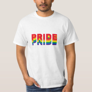 Pride lgbt lgbtq queer gay rainbow colors cool T-Shirt