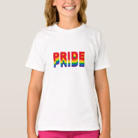 Pride lgbt lgbtq queer gay rainbow colors kids T-S