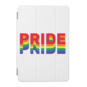 Pride lgbt lgbtq queer gay rainbow colors white iPad mini cover