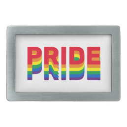 Pride lgbt lgbtq queer gay rainbow retro colors belt buckle