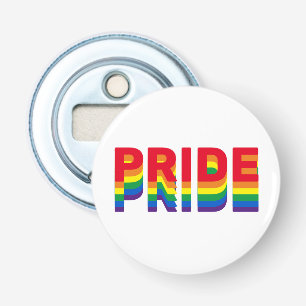 Pride lgbt lgbtq queer gay rainbow retro colors bottle opener