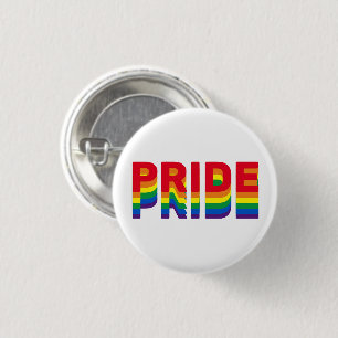 Pride lgbt lgbtq queer gay rainbow retro colors button
