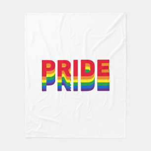 Pride lgbt lgbtq queer gay rainbow retro colors fleece blanket