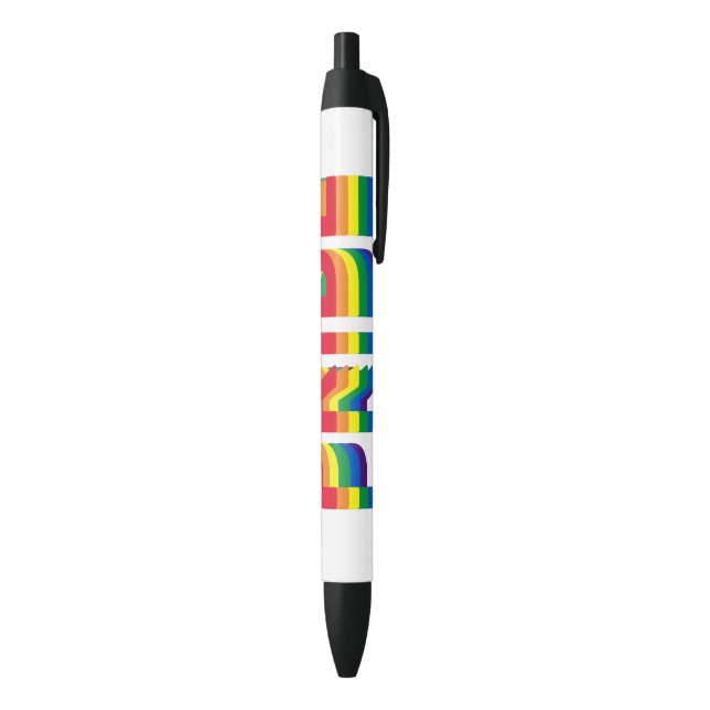 Pride lgbt lgbtq queer gay rainbow retro colors pen (Bottom (Vertical))