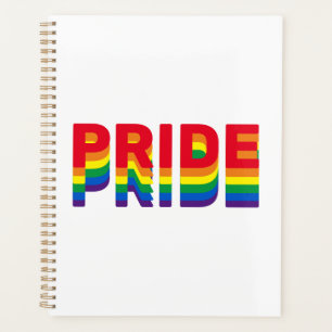 Pride lgbt lgbtq queer gay rainbow retro colors planner