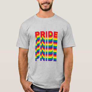 Pride lgbt lgbtq queer gay rainbow retro colors T-Shirt