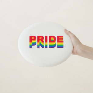 Pride lgbt lgbtq queer gay rainbow retro colors Wham-O frisbee