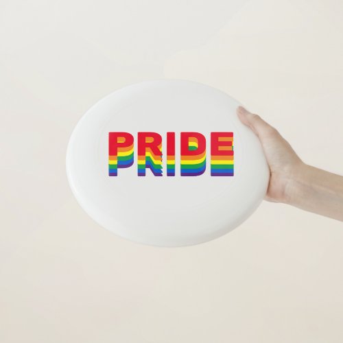 Pride lgbt lgbtq queer gay rainbow retro colors Wham_O frisbee