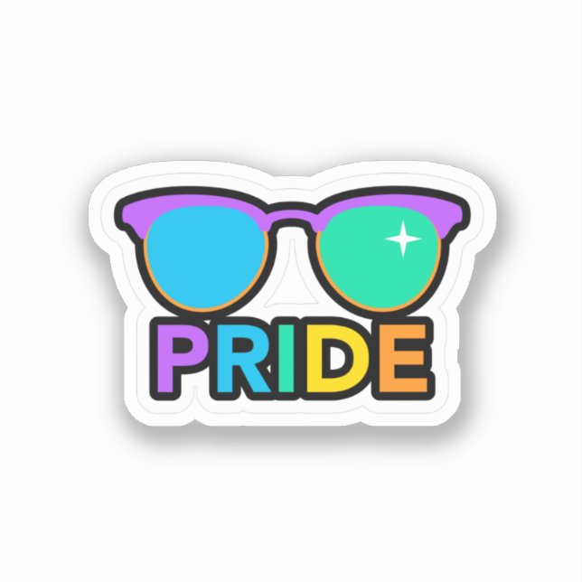 Pride. LGBT+Pride. Rainbow.   Sticker (Front)