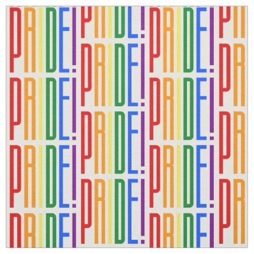 Pride LGBT Rainbow Flag Colors Typography Logo Fabric