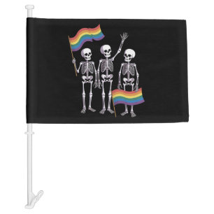 Pride LGBT Rights Lesbian Gay Ally LGBTQ Trans Car Flag