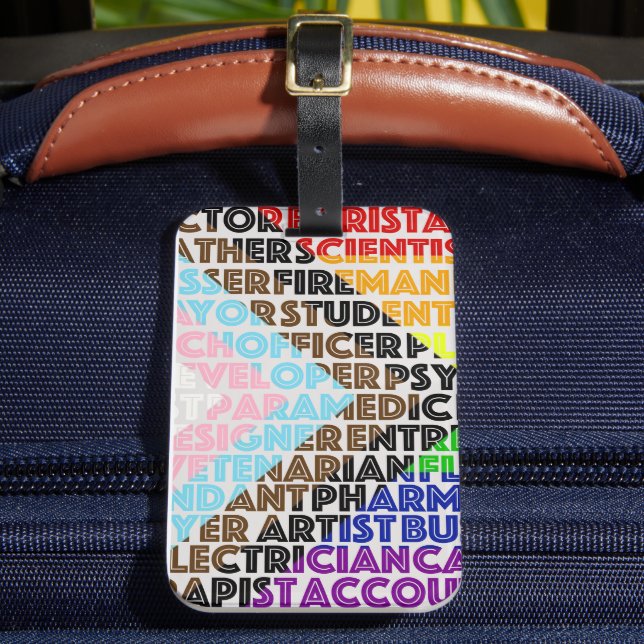 Pride LGBTQ Diversity Rainbow Flag Luggage Tag (Front Insitu 2)