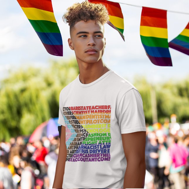 Pride LGBTQ Diversity Rainbow Flag  T-Shirt (Creator Uploaded)