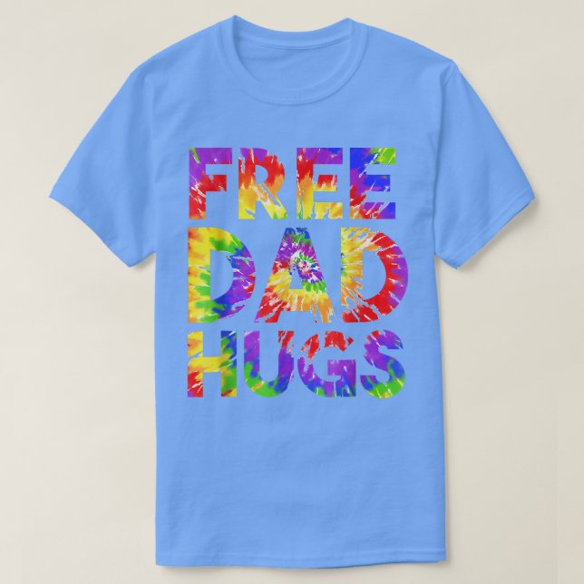 Pride LGBTQ Free Dad Hugs Gay Rights Straight Supp T-Shirt (Design Front)