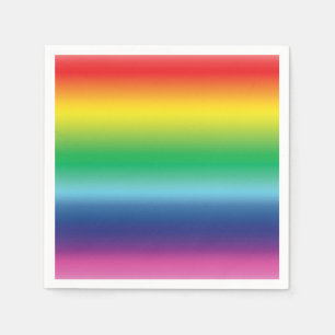 Pride lgbtq lgbt gay queer rainbow gradient colors napkins