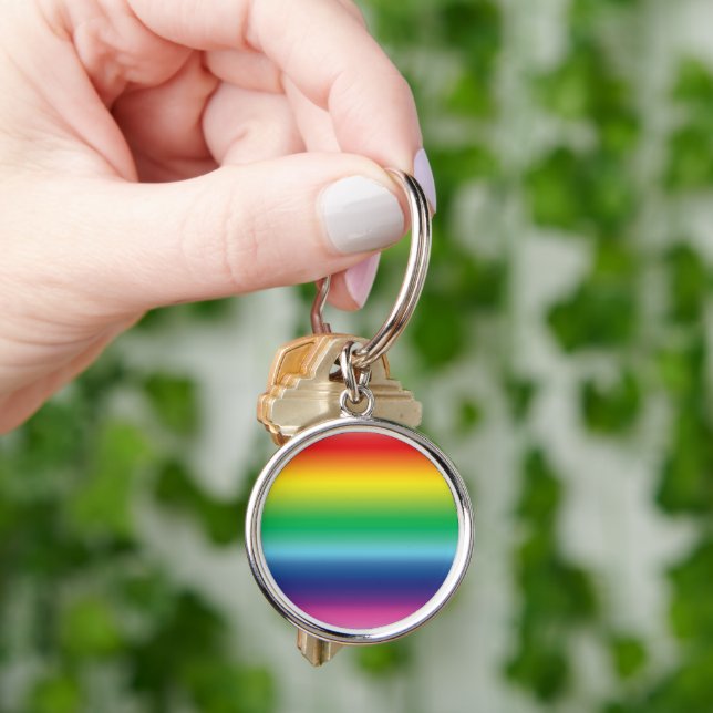 Pride lgbtq lgbt rainbow colors keychain (Hand)