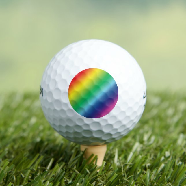 Pride lgbtq lgbt rainbow colors pattern golf balls (Insitu Tee)