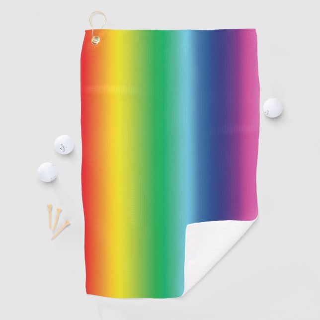 Pride lgbtq lgbt rainbow colors pattern golf glove towel (InSitu)