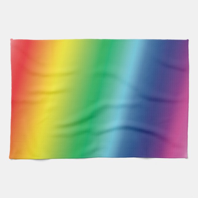 Pride lgbtq lgbt rainbow colors pattern kitchen towel (Horizontal)