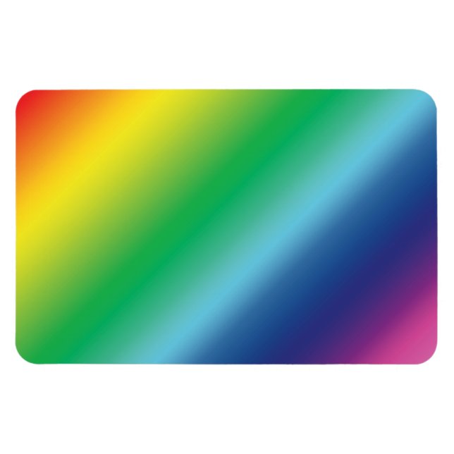 Pride lgbtq lgbt rainbow colors pattern magnet (Horizontal)