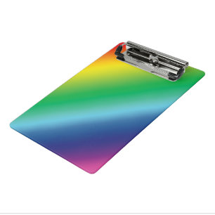 Pride lgbtq lgbt rainbow colors pattern mini clipboard