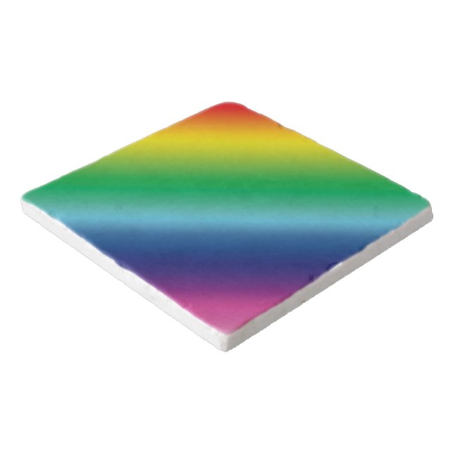 Pride lgbtq lgbt rainbow colors pattern trivet (Corner)