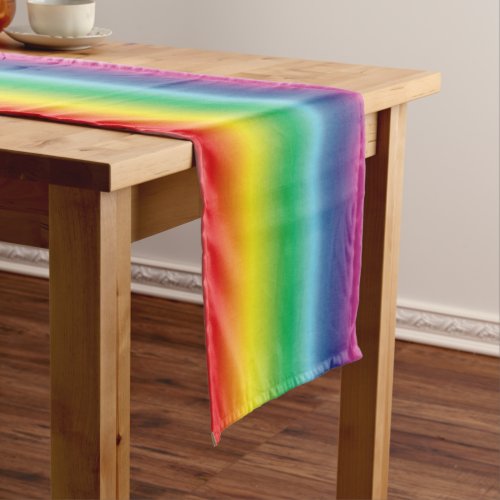 Pride lgbtq lgbt rainbow colors short table runner