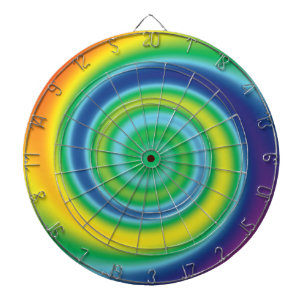 Pride lgbtq lgbt rainbow colors swirl cool rad dart board