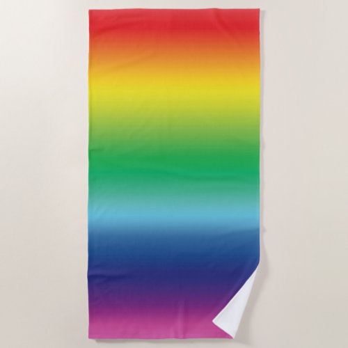 Pride lgbtq lgbt rainbow gay flag colors beach towel