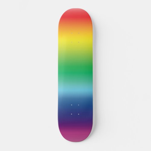 Pride lgbtq lgbt rainbow gay flag gradient colors skateboard