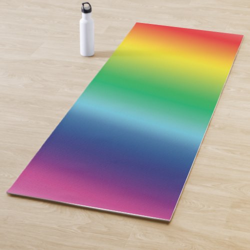 Pride lgbtq lgbt rainbow pattern colors yoga mat