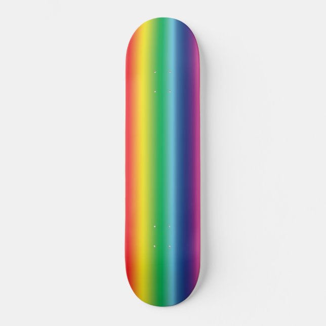 Pride lgbtq lgbt rainbow queer gay flag colors skateboard (Front)