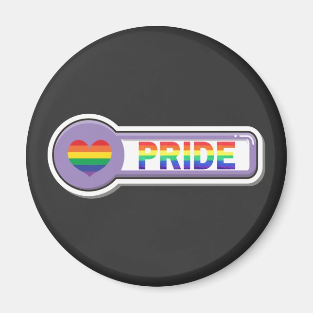 Pride LGBTQ+ Magnet (Front)