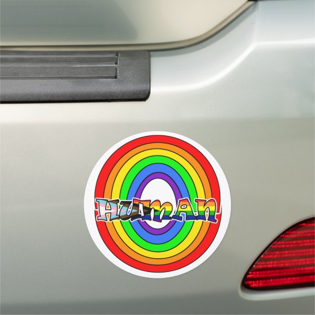 Pride LGBTQ Pride and Support  Car Magnet (In Situ)