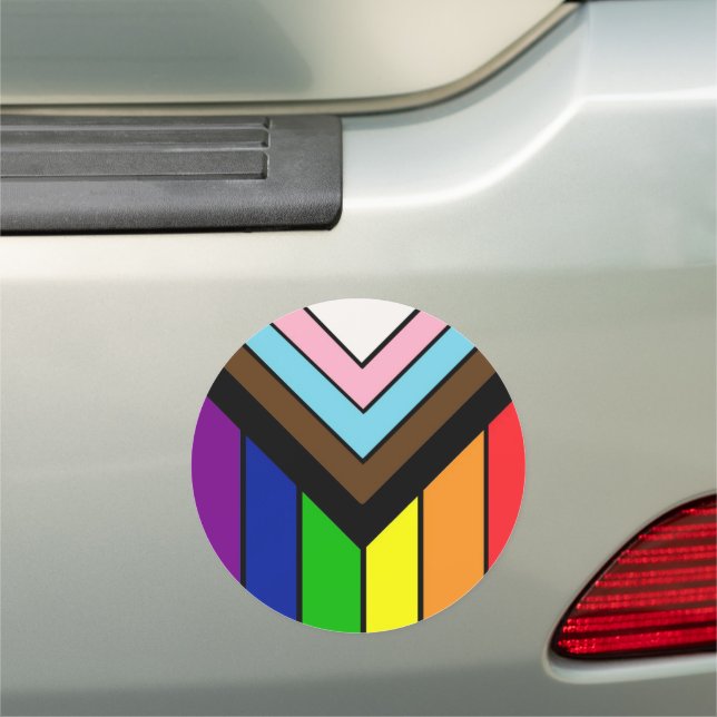 Pride LGBTQ Pride and Support  Car Magnet (In Situ)