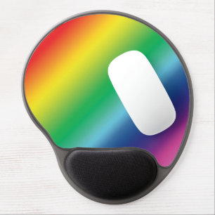 Pride lgbtq rainbow colors pattern gel mouse pad