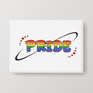 Pride LGBTQ Rainbow Flag Button