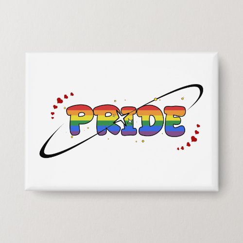 Pride LGBTQ Rainbow Flag Button