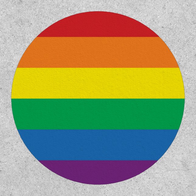 Pride LGBTQ+ Rainbow Flag Patch (Front)