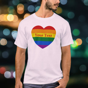 Lgbt Half Heart Love Couple Gay Pride Month Unisex T-Shirt